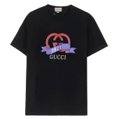 Футболка Gucci Red Logo With Ribbon "Black"