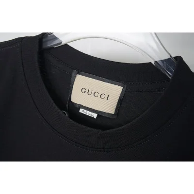 Футболка Gucci Red Logo With Ribbon "Black" фото № 6