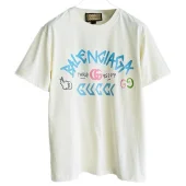 Футболка Gucci X Balenciaga Paris "Cream"