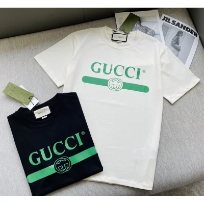 Футболка Gucci Logo in Line "Black" фото № 3