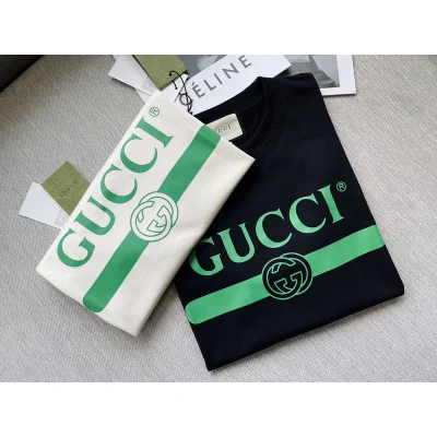 Футболка Gucci Logo in Line "Black" фото № 6
