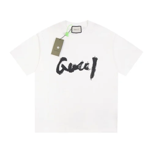 Футболка Gucci Graffitti Logo "White"