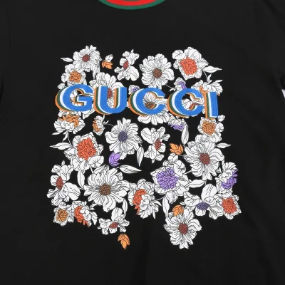Футболка Gucci Your Favorite Flowers "Black" фото № 3