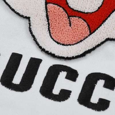 Футболка Gucci Embroidered Hare Print "White" фото № 5 Футболка Gucci Embroidered Hare Print "White" фото № 5