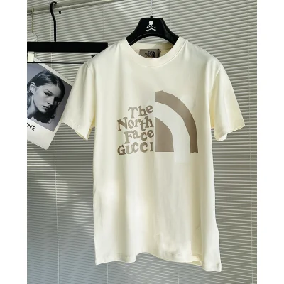 Футболка Gucci X The North Face Collaboration Of Brands "Beige" фото № 2