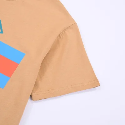 Футболка Gucci Cherry Logo "Brown" фото № 7