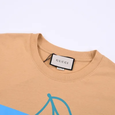 Футболка Gucci Cherry Logo "Brown" фото № 5