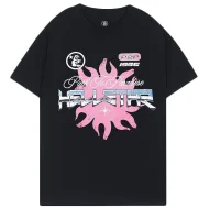 Футболка Hellstar Inscription Path To Paradise And Pink Sun "Black"