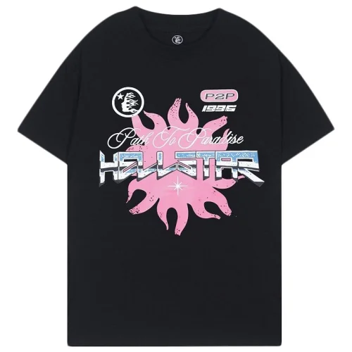 Футболка Hellstar Inscription Path To Paradise And Pink Sun "Black"