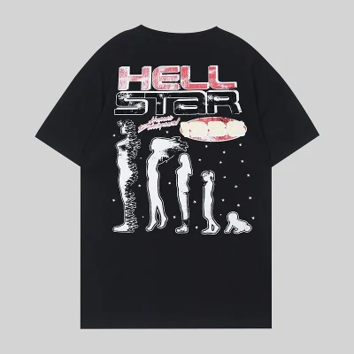 Футболка Hellstar Skull With Logo Front Print "Black" фото № 2