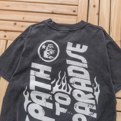 Футболка Hellstar Back Inscription Path To Paradise "Black" фото № 9