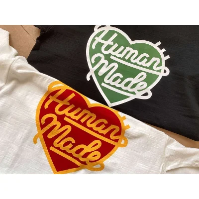 Футболка Human Made With Heart Print "White" фото № 2