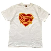 Футболка Human Made With Heart Print "White"