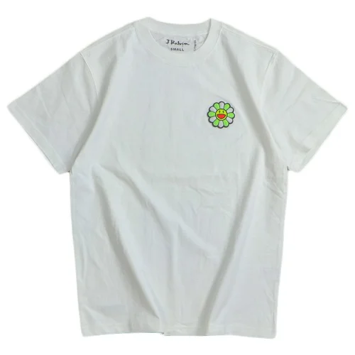 Футболка JBalvin Applique Small Smiling Flower "White"