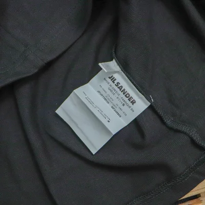 Футболка Jil Sander Wide Front Logo "Black" фото № 4