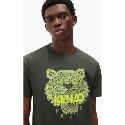Футболка Kenzo Tiger Print "Gray" фото № 7