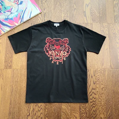 Футболка Kenzo Red Tiger Print "Black" фото № 7