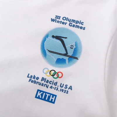 Футболка Kith Olympic Winter Games 1932 "White" фото № 3