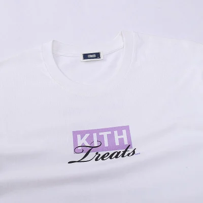 Футболка Kith Logo Treats Violet "White" фото № 3