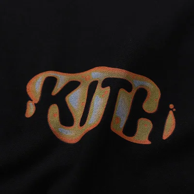 Футболка Kith Flame Logo "Black" фото № 4
