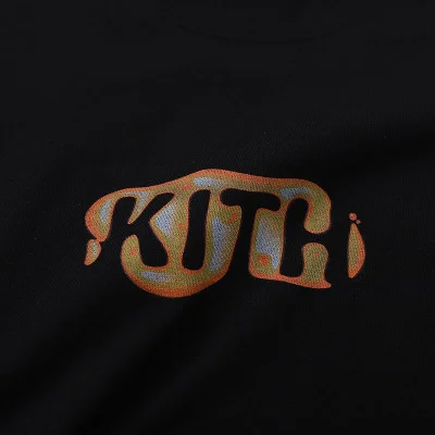 Футболка Kith Flame Logo "Black" фото № 5