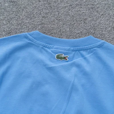 Футболка Lacoste With Cute Crocodile Logo "Blue" фото № 8