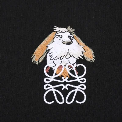 Футболка Loewe The Logo And The Old Dog "Black" фото № 2