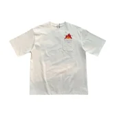 Футболка Loewe With Logo On The Pocket And Fire Pattern "White"