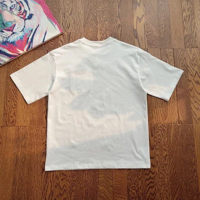 Футболка Loewe With Logo On The Pocket And Fire Pattern "White" фото № 2