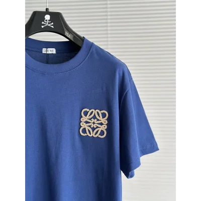 Футболка Loewe With Beige Logo "Blue" фото № 2