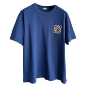 Футболка Loewe With Beige Logo "Blue"