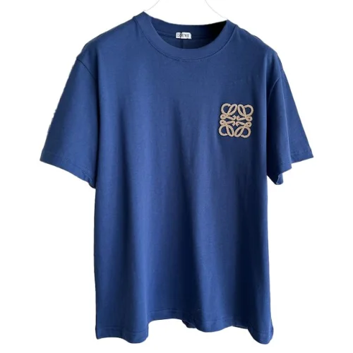 Футболка Loewe With Beige Logo "Blue"