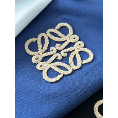 Футболка Loewe With Beige Logo "Blue" фото № 3