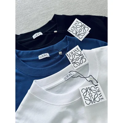 Футболка Loewe With Beige Logo "Blue" фото № 5
