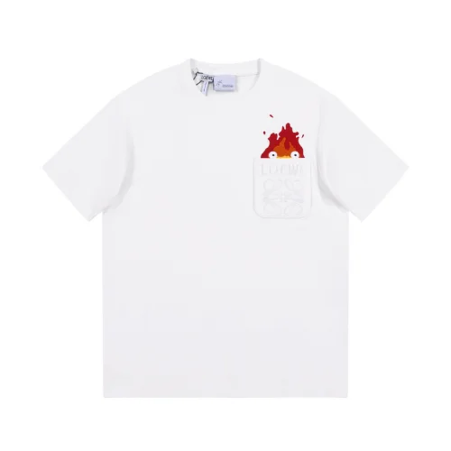 Футболка Loewe The Peeping Flame "White"