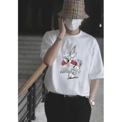 Футболка Louis Vuitton The Rabbit Is A Bully "White" фото № 4