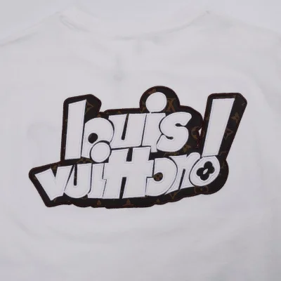 Футболка Louis Vuitton With An Embroidered Logo "White" фото № 4