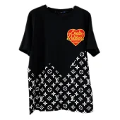 Футболка Louis Vuitton Jacquard Heart "Black"