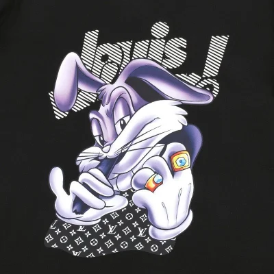 Футболка Louis Vuitton Purple Rabbit "Black" фото № 5