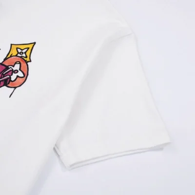 Футболка Louis Vuitton With Pink Massive Logo "White" фото № 2