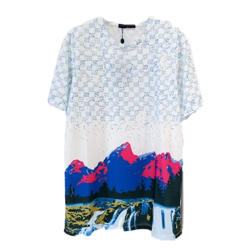 Футболка Louis Vuitton Nature "White/Blue"