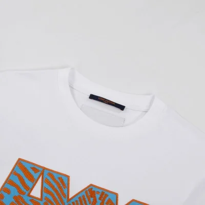 Футболка Louis Vuitton With Striped Text Logo "White" фото № 5