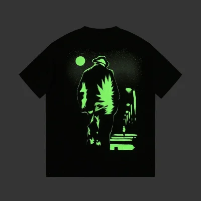 Футболка Louis Vuitton The Glow-In-The-Dark Path "Black" фото № 4