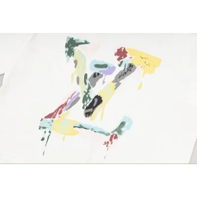 Футболка Louis Vuitton Logo With Leaked Paint "White" фото № 5