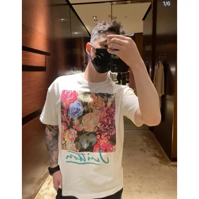 Футболка Louis Vuitton Beautiful Roses "White" фото № 2