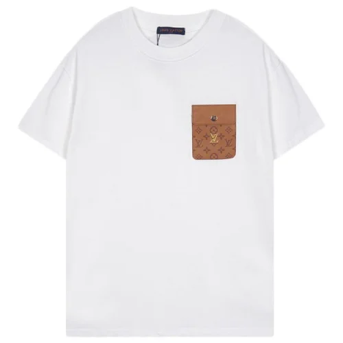 Футболка Louis Vuitton Front Pocket Decorated By Logo "White"