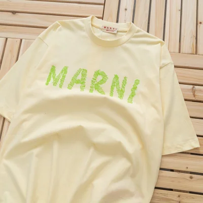 Футболка Marni With Logo "Beige" фото № 3