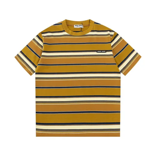 Футболка Miu Miu Bee Stripes "Brown"