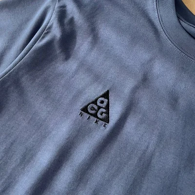 Футболка Nike With Triangular Logo "Blue" фото № 8