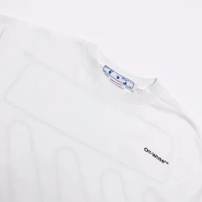 Футболка Off-White Curves Print "White" фото № 5